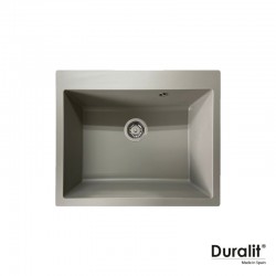 Ένθετος Νεροχύτης Γρανιτένιος Συνθετικός Duralit Με 1 Γούρνα 60x50 εκ. KZ060 Concrete